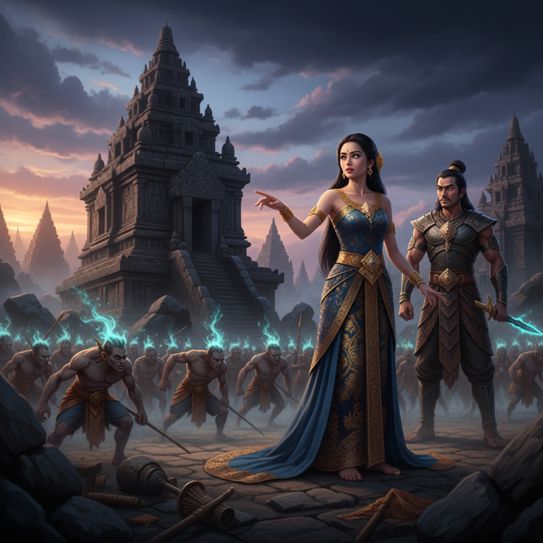 Kisah Roro Jonggrang: Cinta, Kutukan, dan Seribu Candi