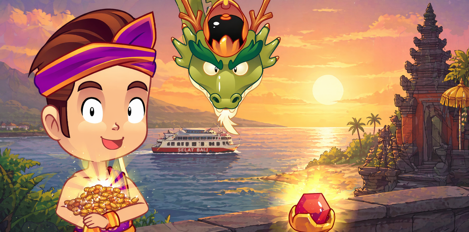 Asal-usul Selat Bali