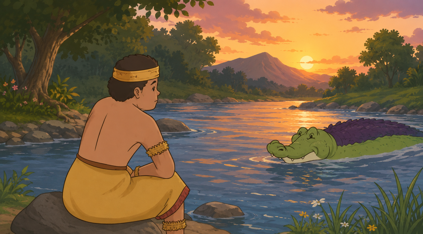 Legenda Buaya Ajaib Sungai Tami 
